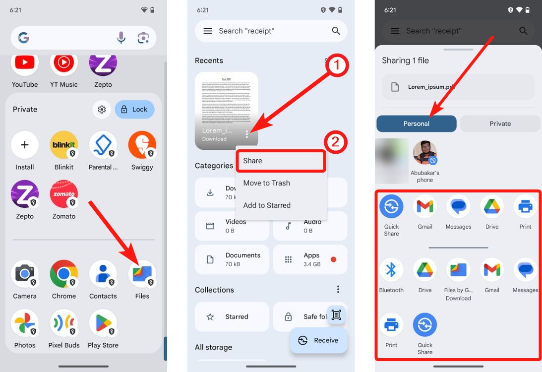 What Is Private Space on Android 15 and How to Use It 8 Share Files in Private Space